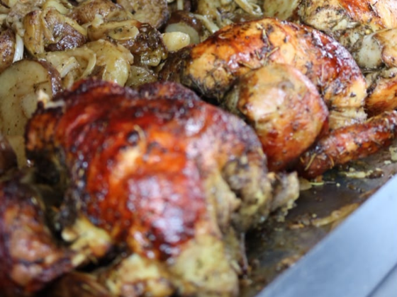 The Chicken Guys at the farmers market